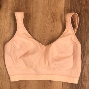 Peach sports bra